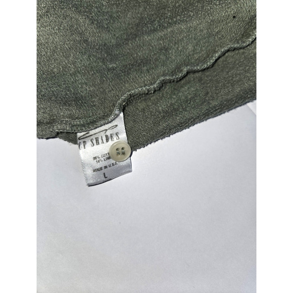 CP Shades Three Button Green Pullover Lightweight Sweater Size Large USA - Picture 4 of 12